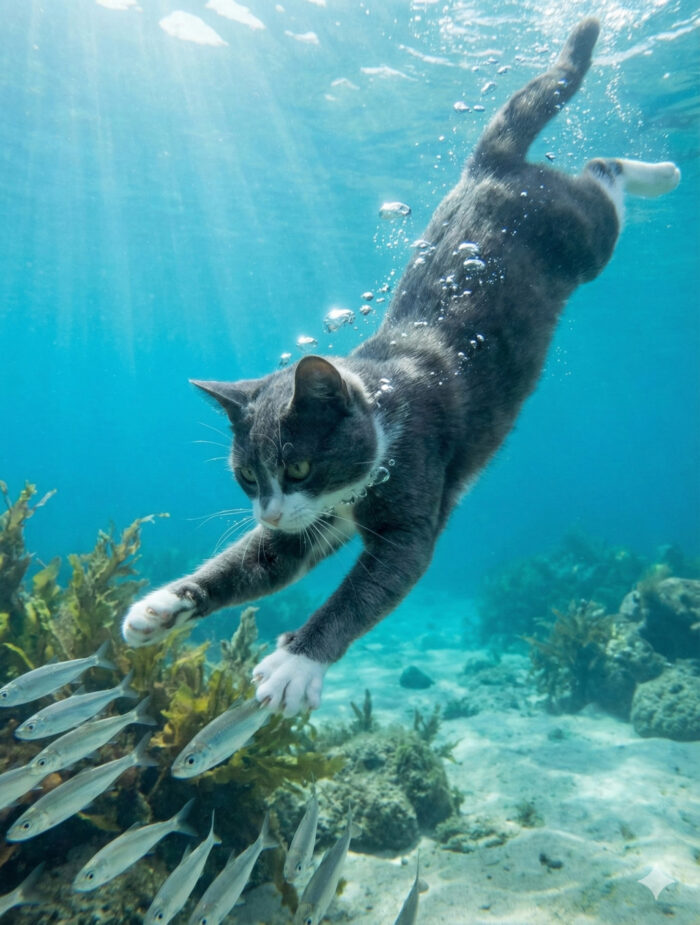 Pichu Diving for Fish